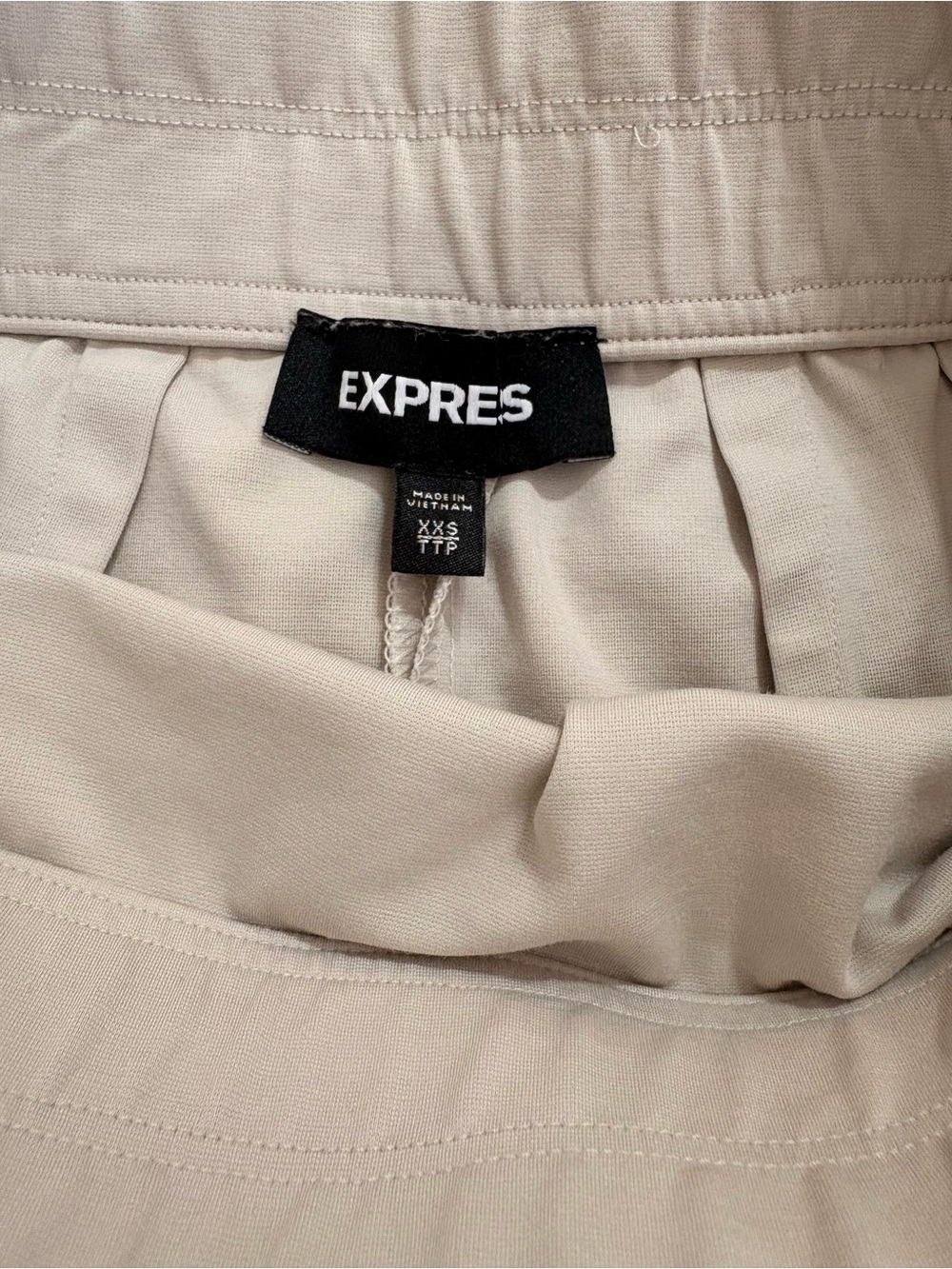 Express Beige High-Waist Pencil Skirt - Picture 5 of 5